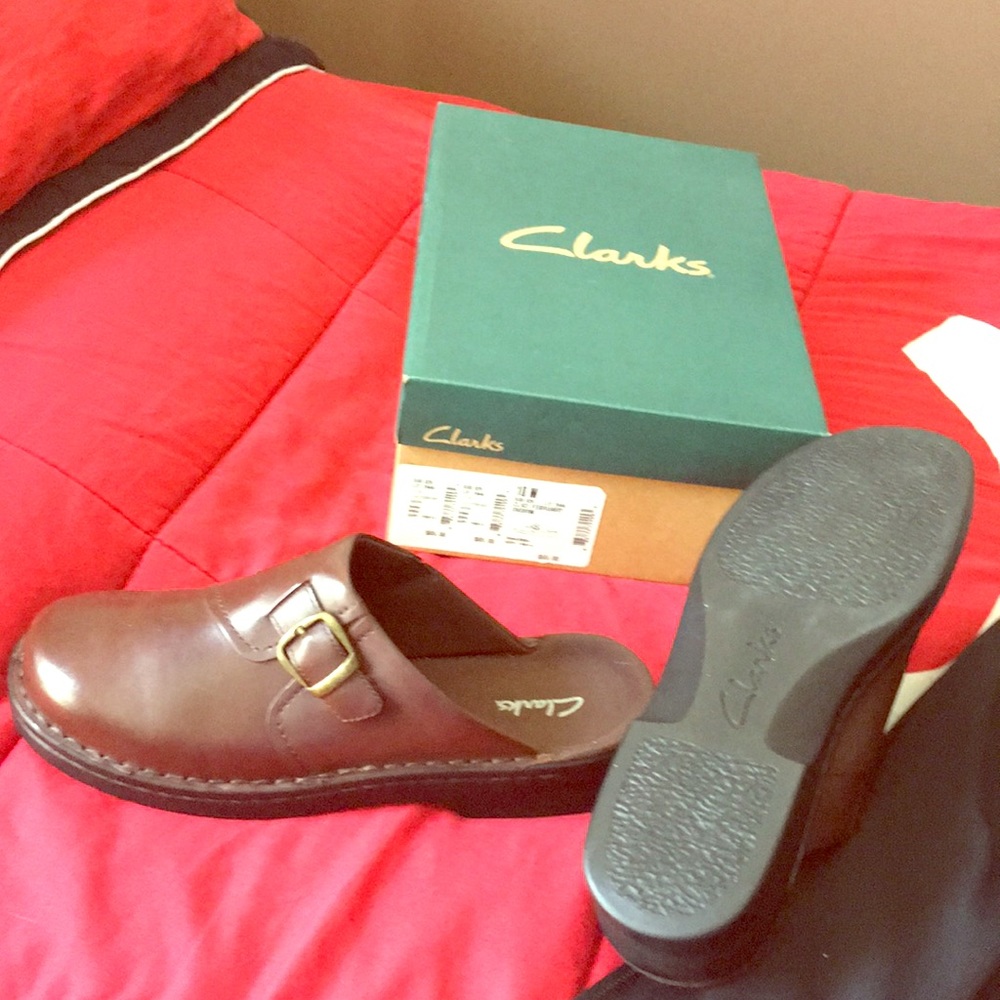 Clarks clogs.